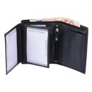 Geldbörse Brieftasche schwarz aus Leder mit...