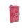 Reißverschlussbörse aus echtem Leder Hell Fuchsia pink, used look