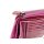 Reißverschlussbörse aus echtem Leder Hell Fuchsia pink, used look