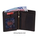 dunkelbraune Fettleder-Herrenbörse, Scheintasche,...