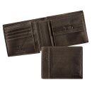 camel active Scheintasche Geldbörse Herrenbörse querformat, Leder schwarz black melbourne