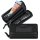 große schwarze Tom Tailor Reißverschlussbörse Damenlangbörse Juna  Clutch black