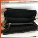 Taschendieb Lederbörse Damenbörse schwarz mit...