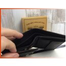 schwarze Fettlederbörse Antiklederbörse Brieftasche Used Look