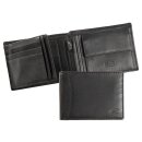 camel active Scheintasche Geldbörse Herrenbörse querformat, Leder schwarz black cordoba
