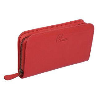 Leder Damenbörse CILINIE, rot