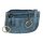 Leder Schlüsselmäppchen blau – AVANCO Schlüsseltasche mit Frontfach