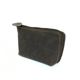 Greenburry Vintage Schlüßeltrasche Dual, Leder, mit breitem Boden