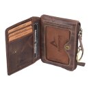 Echtleder Schlüsseltasche-HUNTER braun