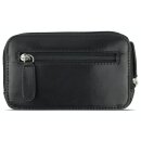 schwarze bugatti Lederschlüsseltasche Schlüsseletui echt Leder