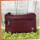 Leder-Schlüsseltasche bordeaux klein mit praktischer...